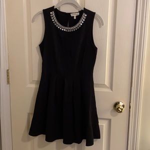 A-Line, Sleeveless Black Dress